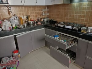 Kitchen in 3 BHK Apartment at Mahagun Mywoods, Sector 16c Greater Noida – for Rent
