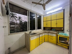 Kitchen in 1 RK Apartment at Janki Niwas CHS, Charai – for Rent