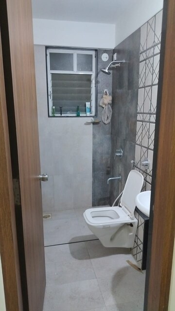 Bathroom in 2 BHK Apartment at Vision Starwest Phase 2, Tathawade – for Rent