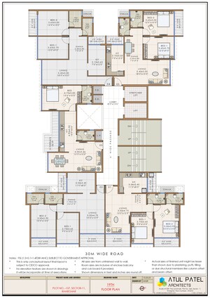 Floor Plan in 2 BHK Apartment at Shree Pote Pallacio, Kharghar Sector 11 – for Sale