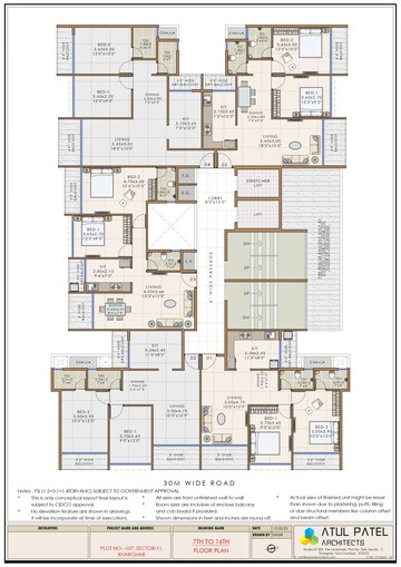 Floor Plan in 2 BHK Apartment at Shree Pote Pallacio, Kharghar Sector 11 – for Sale