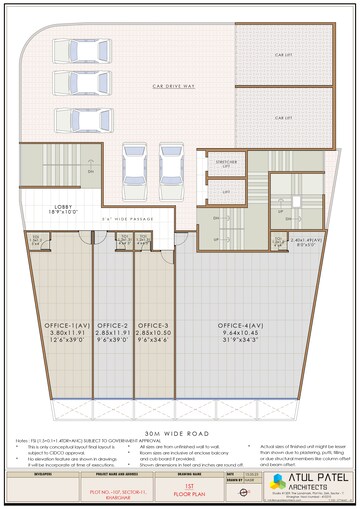 Floor Plan in 2 BHK Apartment at Shree Pote Pallacio, Kharghar Sector 11 – for Sale