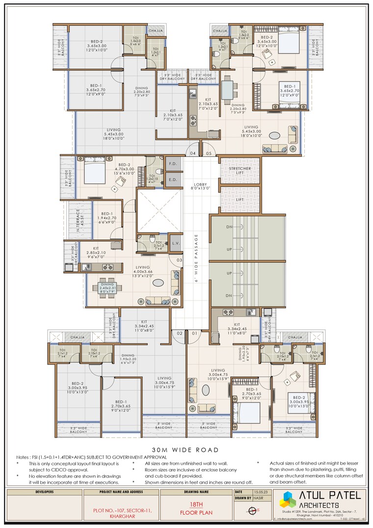 Floor Plan, shree-pote-pallacio 2 Bedroom 710 Sq.Ft. Apartment In Kharghar Sector 11 Navi Mumbai 9457440