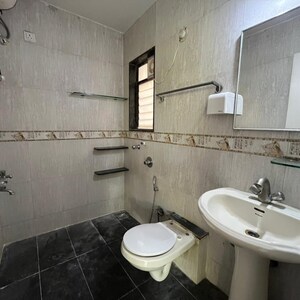 Bathroom in 4 BHK Apartment at Aundh – for Rent