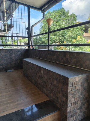 Balcony in 4 BHK Apartment at Hiranandani Gardens Eden Bungalows, Powai – for Rent