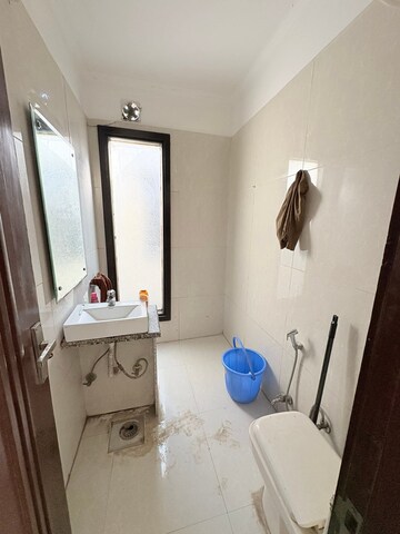 Bathroom in 2 BHK Builder Floor at Chattarpur – for Rent