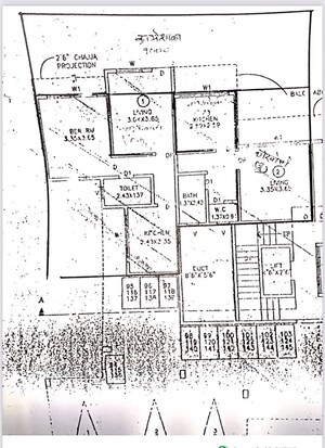 Floor Plan in 3.5 BHK Builder Floor at Patil Regency, Erandwane – for Sale