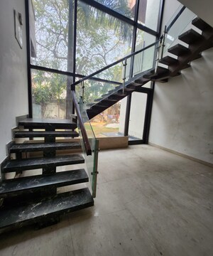 Staircase in 5 BHK Independent House at Sainik Farm – for Sale