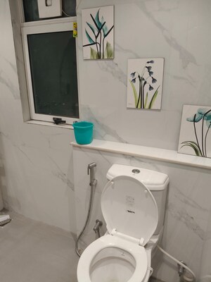 Attached Bathroom in 3 BHK Apartment at Sushma Valencia, International Airport Road – for Rent