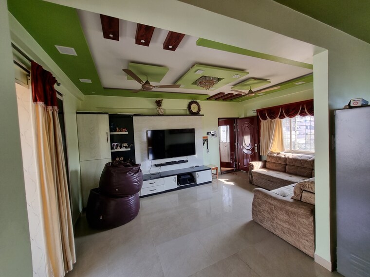 Living Room, sai-samarthha-shravi-empire 2 Bedroom 1200 Sq.Ft. Apartment In Pimple Nilakh Pune 9458776