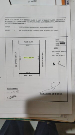  Plot For Sale in Manchirevula