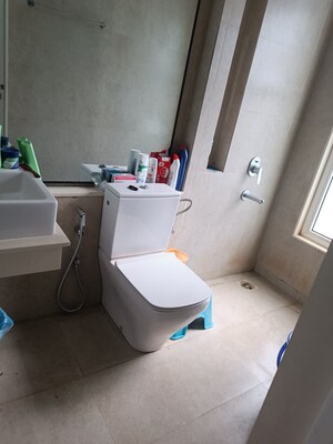 Bathroom in 3 BHK Apartment at Tata Serein, Pokhran Road No Two – for Rent