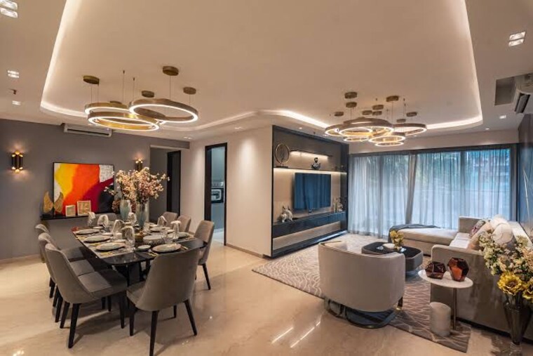 Living Room, kalpataru-magnus 3 Bedroom 1121 Sq.Ft. Apartment In Bandra East Mumbai 9459511