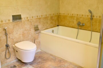 Bathroom in 6+ BHK Villa at Ezzy Corinth, Hennur Road – for Sale