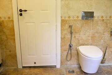 Bathroom in 6+ BHK Villa at Ezzy Corinth, Hennur Road – for Sale