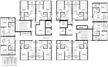 Floor Plan in 1 BHK Apartment at Kharadi – for Rent