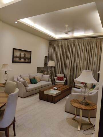 Living Room in 4 BHK Apartment at Panchsheel Park – for Rent