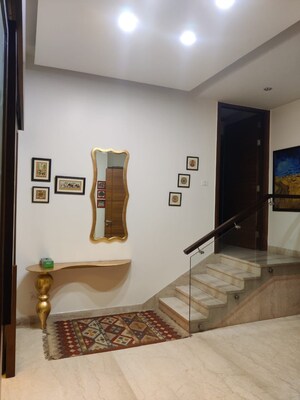 Living Room in 4 BHK Apartment at Panchsheel Park – for Rent