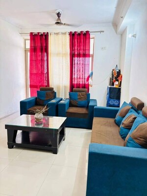 Living Room in 3 BHK Builder Floor at Palm Residency Chhatarpur, Chattarpur – for Rent