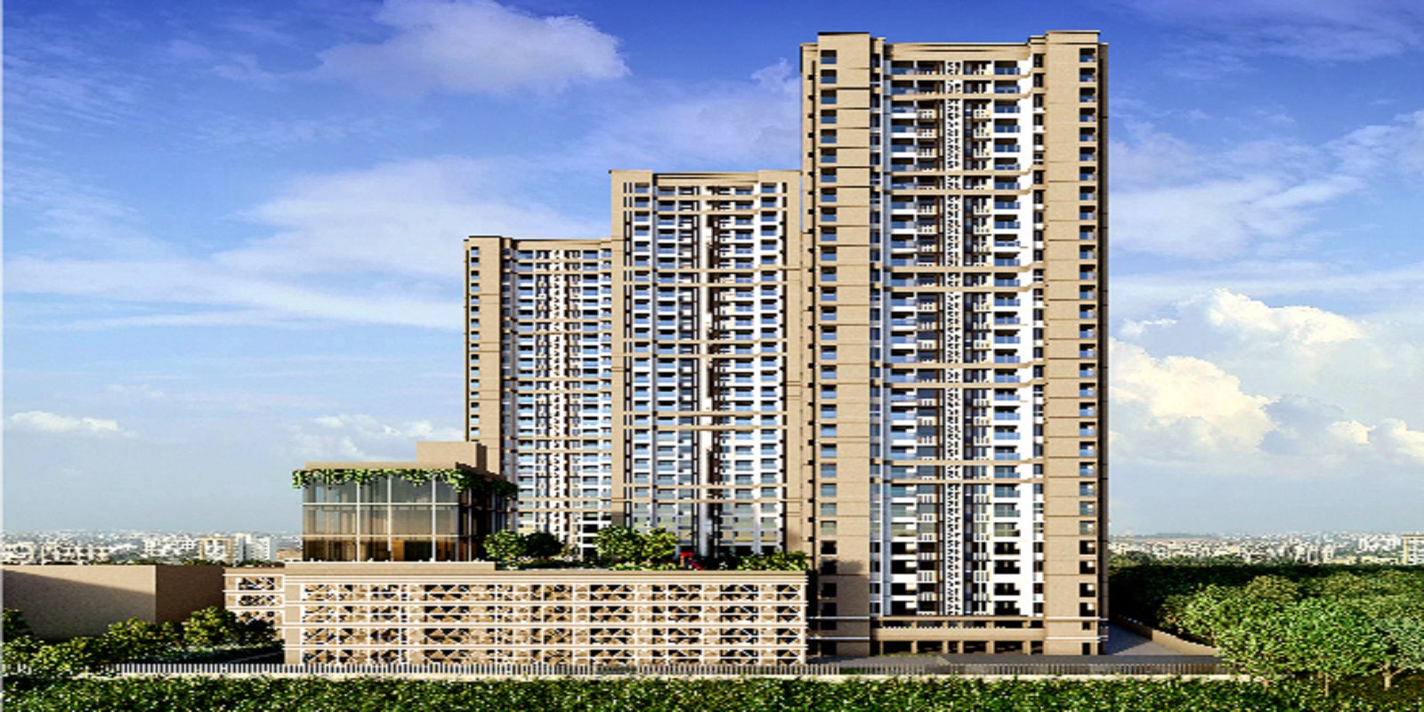 3 BHK + Servant Room 985 Sq.Ft. Apartment in Godrej Aqua Vista