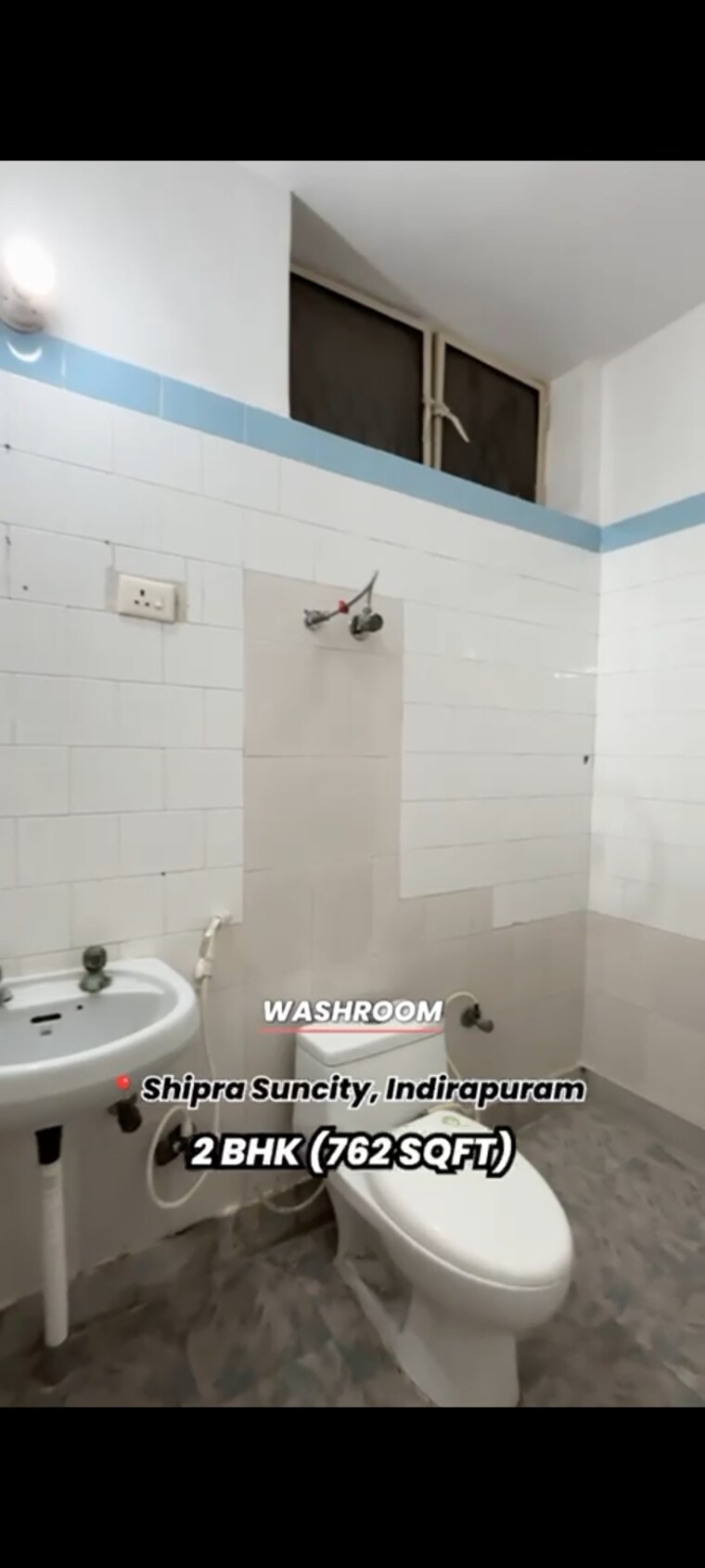 Bathroom, shipra-suncity 2 Bedroom 762 Sq.Ft. Apartment In Vaibhav Khand Ghaziabad 9460463