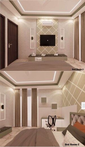 Kitchen in 3 BHK Apartment at Amrapali Crystal Homes, Sector 76 – for Rent