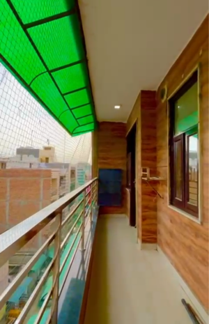 Balcony in 3 BHK Builder Floor at Uttam Nagar – for Rent