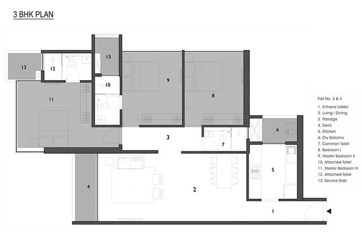 Floor Plan, a-and-o-f-residences-malad 3 Bedroom 1535 Sq.Ft. Apartment In Malad East Mumbai 9460627