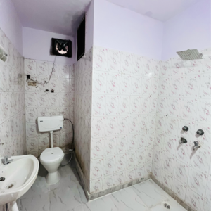 Bathroom in 2 BHK Builder Floor at Khirki Extension – for Rent