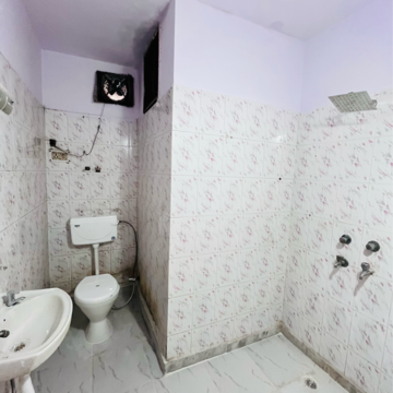 Bathroom in 2 BHK Builder Floor at Khirki Extension – for Rent