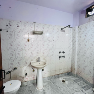 Bathroom in 2 BHK Builder Floor at Khirki Extension – for Rent