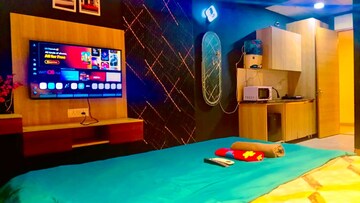 Living Room in 1 BHK Apartment at Gaur City Center, Sector 4 Greater Noida – for Rent