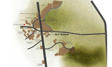 3 BHK Apartment – Map Location View at DLF The Belaire, Sector 54 - for Sale