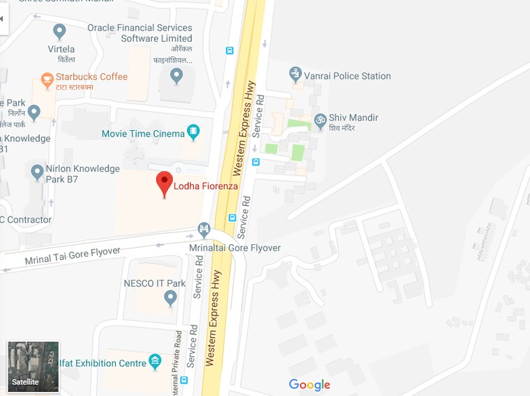 Map Location, lodha-fiorenza 4 Bedroom 3146 Sq.Ft. Apartment In Goregaon East Mumbai 9460799