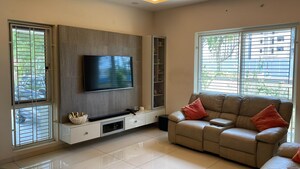 Living Room in 4 BHK Villa at Rajapushpa Green Dale, Tellapur – for Rent