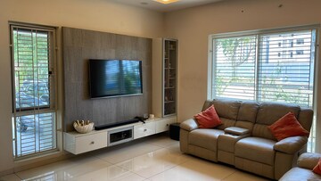 Living Room in 4 BHK Villa at Rajapushpa Green Dale, Tellapur – for Rent