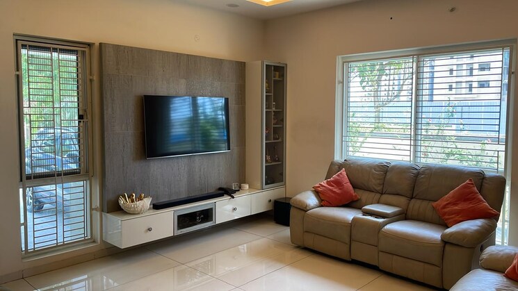 Living Room, rajapushpa-green-dale 4 Bedroom 4660 Sq.Ft. Villa In Tellapur Hyderabad 9460871