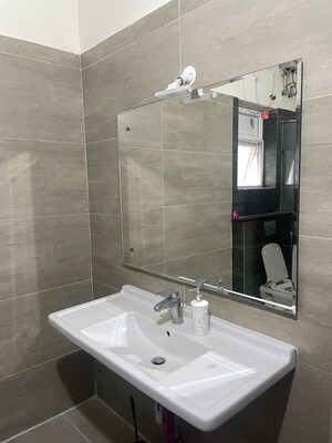 Bathroom in 4 BHK Villa at Rajapushpa Green Dale, Tellapur – for Rent