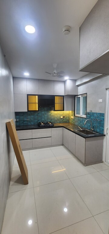 Kitchen in 3 BHK Apartment at Rajapushpa Provincia, Narsingi – for Rent