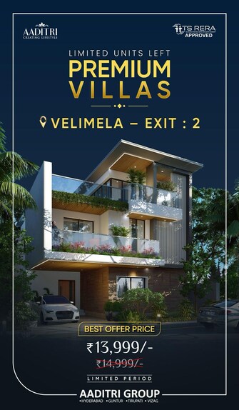 4 BHK 3000 Sq.Ft. Apartment in Aaditri Empire Royal Villas