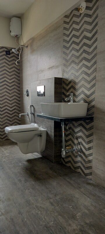 Bathroom in 3 BHK Apartment at Zindagi CHS, Khar West – for Rent