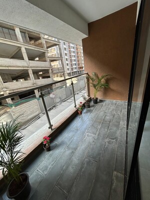 Balcony in 3 BHK Apartment at Unique Youtopia, Kharadi – for Rent