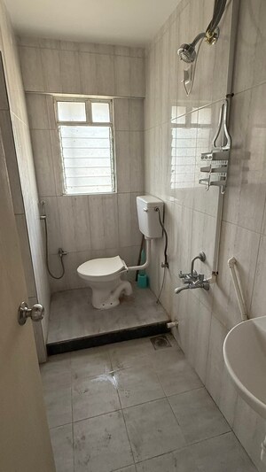 Bathroom in 1 BHK Apartment at Gera Shrishti, Wagholi – for Rent