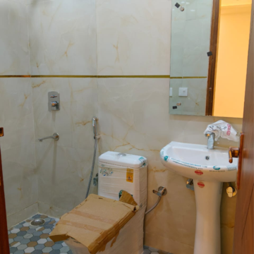 Bathroom in 4 BHK Builder Floor at Chattarpur – for Sale