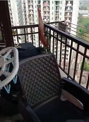 Balcony in 1.5 BHK Apartment at Techman Moti Residency, Raj Nagar Extension – for Sale