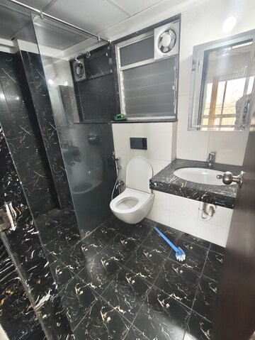 Bathroom in 3 BHK Apartment at Gera World of Joy, Kharadi – for Rent
