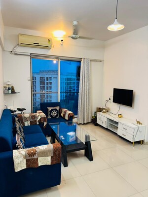 Living Room in 3 BHK Apartment at Jangid Galaxy, Ghodbunder Road – for Rent