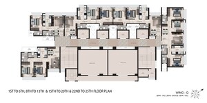 Floor Plan in 3 BHK Apartment at Gurukrupa Marina Enclave, Malad West – for Sale