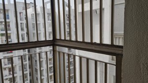 Balcony in 3 BHK Apartment at Nilaya Greens, Raj Nagar Extension – for Rent