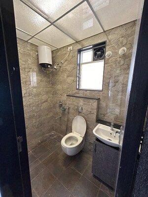 Bathroom in 2 BHK Apartment at Nyati Elysia, Kharadi – for Rent